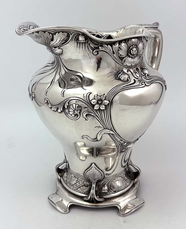 Antique sterling silver pitcher by Gorham Athenic 